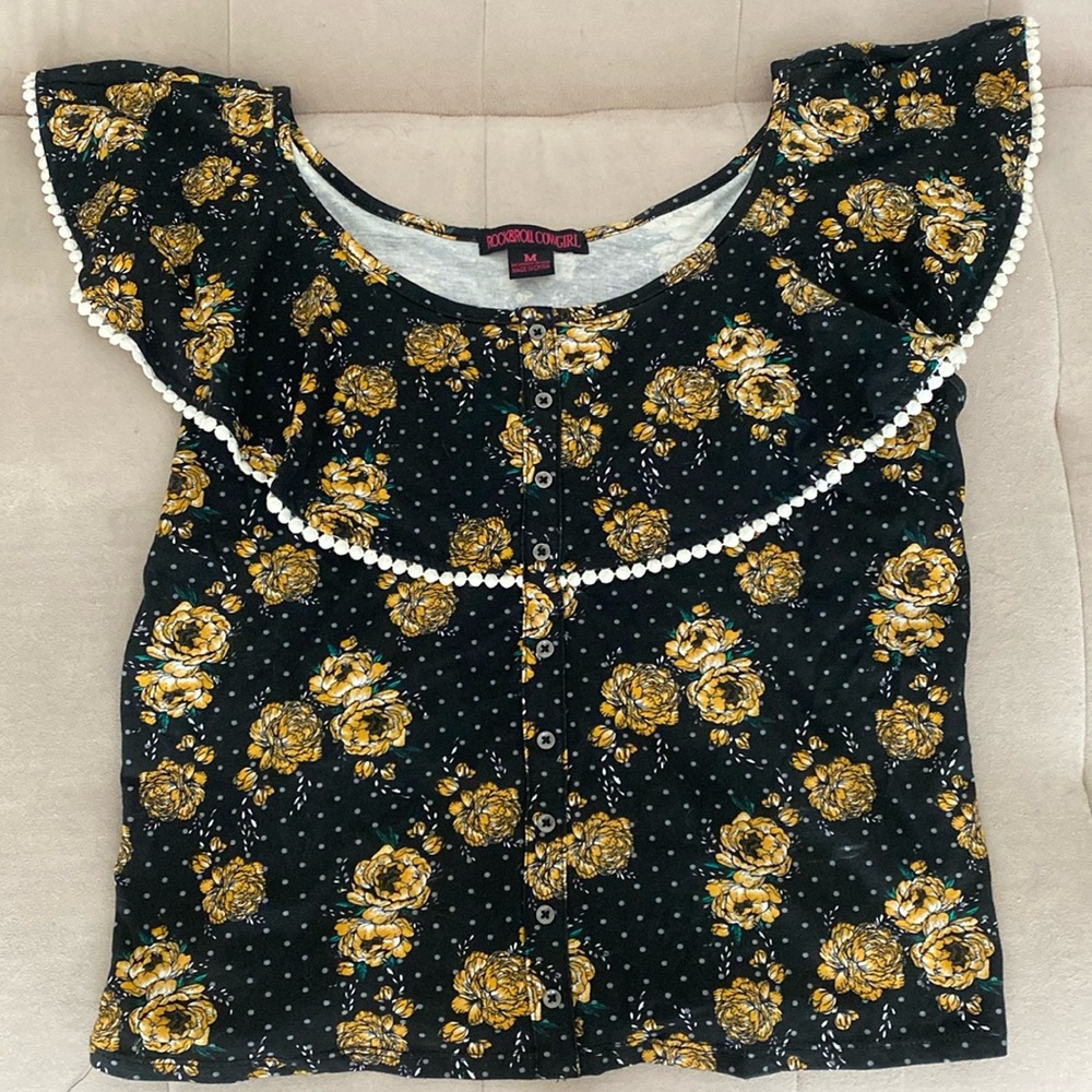 Off the shoulder floral top
